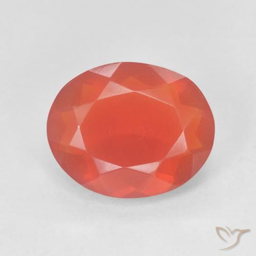 2.41 ct Oval Cut Fire Opal, 11.6 x 9.4 mm From Mexico, Photo A