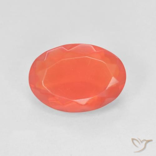 1.78 ct Oval Cut Fire Opal, 11.9 x 8.4 mm From Mexico, Photo A