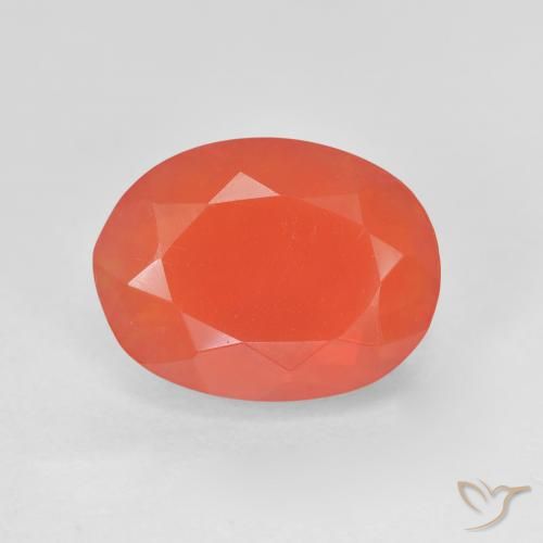 3.1 ct Oval Cut Fire Opal, 12.4 x 9.4 mm From Mexico, Photo A