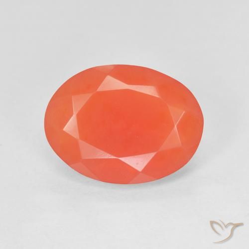 2.74 ct Oval Cut Fire Opal, 13.2 x 9.9 mm From Mexico, Photo A