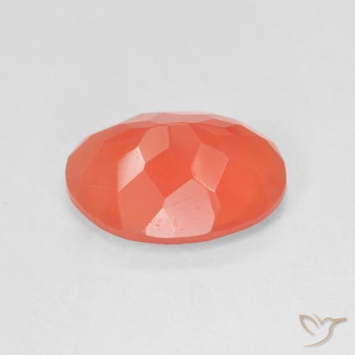 Fire Opal Gemstone in 13.2 x 9.9 mm Size for Sale, Fire Opal Stone in Medium Red Color