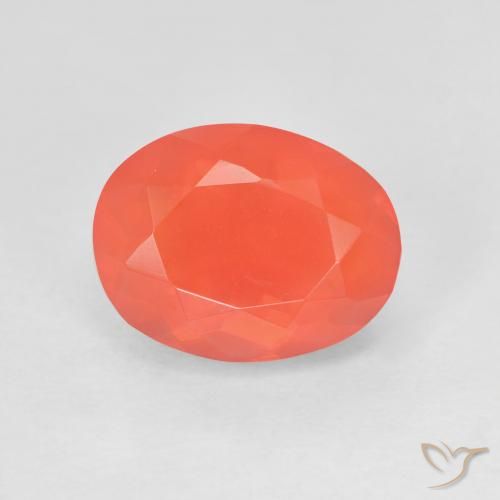 2.35 ct Oval Cut Fire Opal, 10.9 x 8.4 mm From Mexico, Photo A