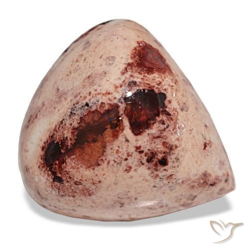 14.71 ct Multicolor Fire Opal Stone, Natural Fire Opal in Pear Cabochon Shape for Sale