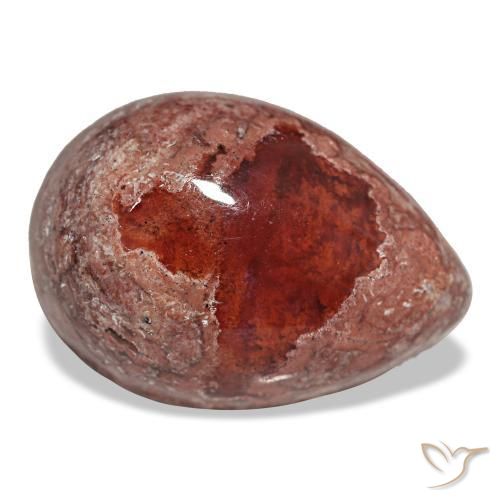 9.96 ct Multicolor Fire Opal Stone, Natural Fire Opal in Pear Cabochon Shape for Sale