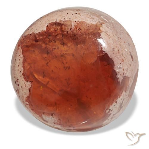12.24 ct Multicolor Fire Opal Stone, Natural Fire Opal in Round Cabochon Shape for Sale