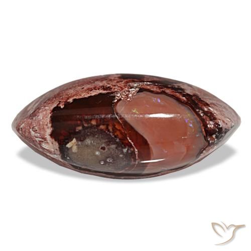 15.89ct Multicolor Fire Opal, Marquise, Opaque