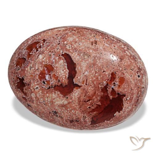 21.90 ct Multicolor Fire Opal Stone, Natural Fire Opal in Oval Cabochon Shape for Sale