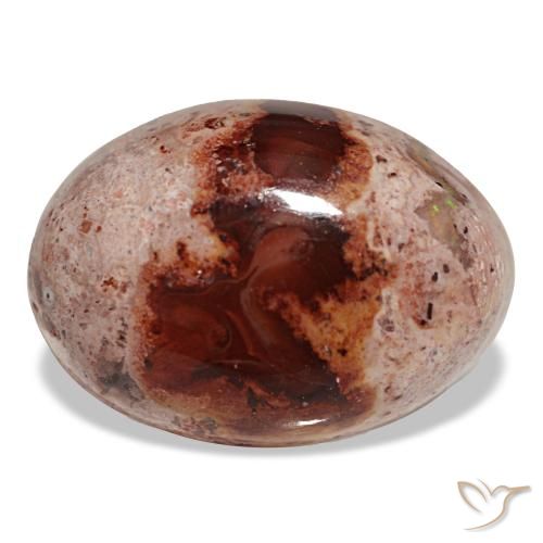 12.94 ct Multicolor Fire Opal Gemstone, Fire Opal Gem in Oval Cabochon Shape for Sale.