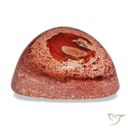 Fire Opal Gemstone in 19.3 x 17.3 mm Size for Sale, Fire Opal Stone in Multicolor Color