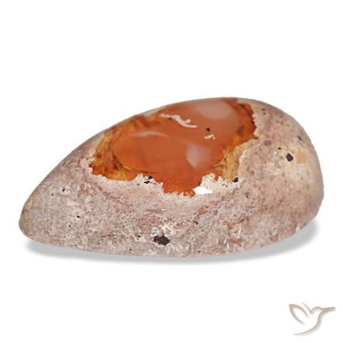 Fire Opal Gemstone in 19.6 x 12.6 mm Size for Sale, Fire Opal Stone in Multicolor Color
