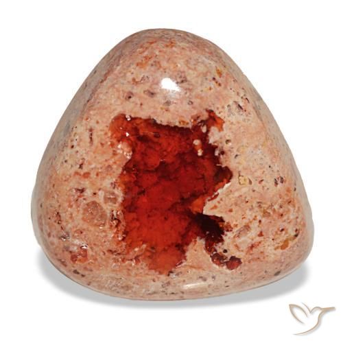 8.34 ct Multicolor Fire Opal Stone, Natural Fire Opal in Trillion Cabochon Shape for Sale