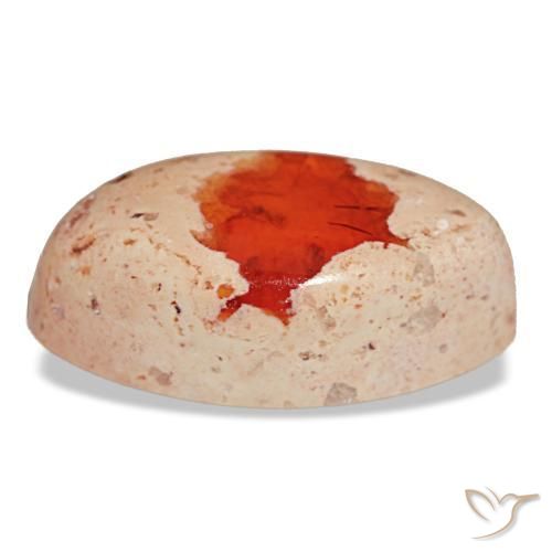 Fire Opal Gemstone in 19.2 x 10.5 mm Size for Sale, Fire Opal Stone in Multicolor Color