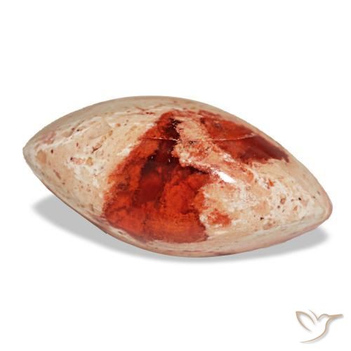 6.24 ct Multicolor Fire Opal Stone, Natural Fire Opal in Marquise Cabochon Shape for Sale