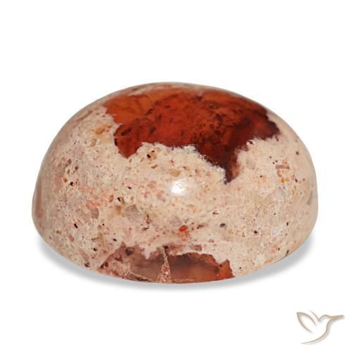 Fire Opal Gemstone in 17.4 x 15 mm Size for Sale, Fire Opal Stone in Multicolor Color