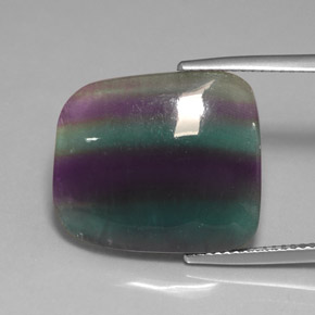 15.97 ct Multicolor Fluorite Gemstone, Fluorite Gem in Fancy Cabochon Shape for Sale.