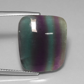 15.97 ct Multicolor Fluorite Stone, Natural Fluorite in Fancy Cabochon Shape for Sale