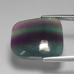 Fluorite Gemstone in 19.1 x 16.7 mm Size for Sale, Fluorite Stone in Multicolor Color