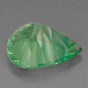 Fluorite Gemstone in 25.4 x 20.3 mm Size for Sale, Fluorite Stone in Electric Green Color