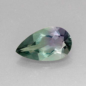 15.61 ct Multicolor Fluorite Gemstone, Fluorite Gem in Pear Facet Shape for Sale.