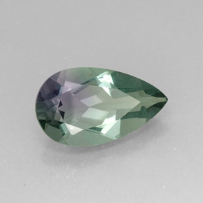 15.61 ct Multicolor Fluorite Stone, Natural Fluorite in Pear Facet Shape for Sale