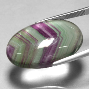 Fluorite Gemstone in 29.8 x 19.7 mm Size for Sale, Fluorite Stone in Multicolor Color