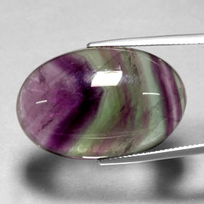 35.81 ct Multicolor Fluorite Gemstone, Fluorite Gem in Oval Cabochon Shape for Sale.