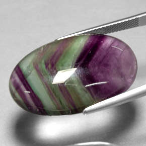 Fluorite Gemstone in 29.7 x 19.6 mm Size for Sale, Fluorite Stone in Multicolor Color