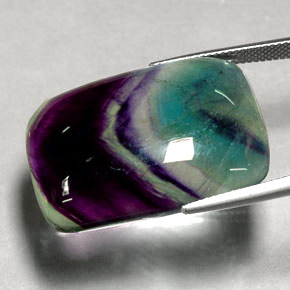 Fluorite Gemstone in 29.9 x 21.8 mm Size for Sale, Fluorite Stone in Multicolor Color