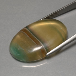 Fluorite Gemstone in 34.8 x 22.6 mm Size for Sale, Fluorite Stone in Multicolor Color