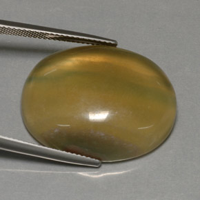 42.84 ct Multicolor Fluorite Stone, Natural Fluorite in Oval Cabochon Shape for Sale