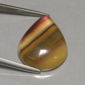 Fluorite Gemstone in 22.3 x 17.6 mm Size for Sale, Fluorite Stone in Multicolor Color