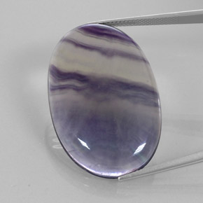 50.75 ct Multicolor Fluorite Gemstone, Fluorite Gem in Oval Cabochon Shape for Sale.