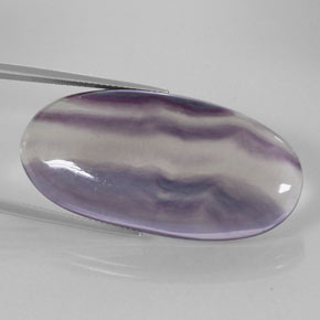 60.84 ct Multicolor Fluorite Stone, Natural Fluorite in Oval Cabochon Shape for Sale