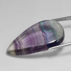 Fluorite Gemstone in 39.3 x 24.5 mm Size for Sale, Fluorite Stone in Multicolor Color