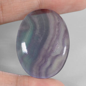 52.83 ct Multicolor Fluorite Gemstone, Fluorite Gem in Oval Cabochon Shape for Sale.