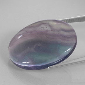 Fluorite Gemstone in 31.8 x 23.7 mm Size for Sale, Fluorite Stone in Multicolor Color