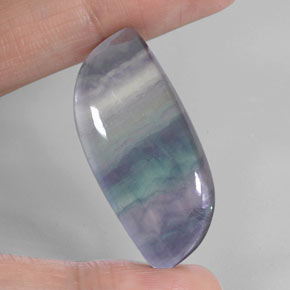 37.44 ct Multicolor Fluorite Gemstone, Fluorite Gem in Fancy Cabochon Shape for Sale.