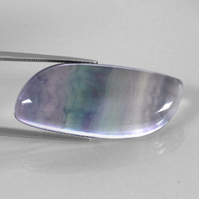 37.44 ct Multicolor Fluorite Stone, Natural Fluorite in Fancy Cabochon Shape for Sale