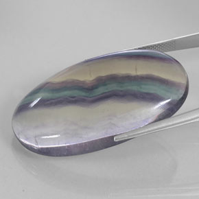 Fluorite Gemstone in 38.4 x 21.9 mm Size for Sale, Fluorite Stone in Multicolor Color