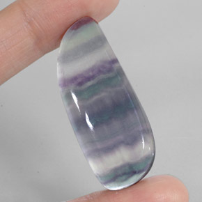 42.51 ct Multicolor Fluorite Gemstone, Fluorite Gem in Fancy Cabochon Shape for Sale.