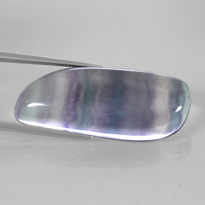 42.51 ct Multicolor Fluorite Stone, Natural Fluorite in Fancy Cabochon Shape for Sale