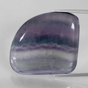 31.33 ct Multicolor Fluorite Gemstone, Fluorite Gem in Fancy Cabochon Shape for Sale.