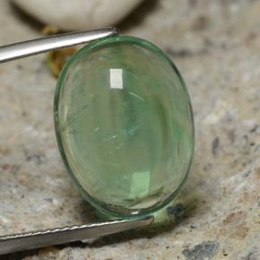 Medium Green Fluorite Gem - 14.8ct Oval Cabochon (ID: 475464)