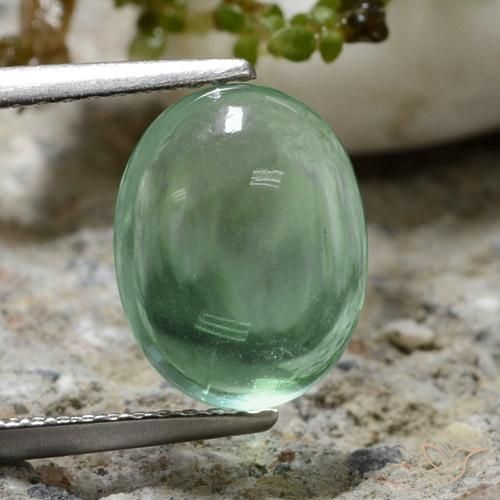 4.23ct Natural Cool Green Fluorite, Oval, Transparent