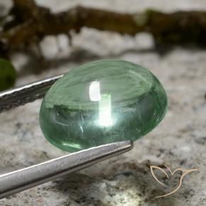 Fluorite Gemstone in 11 x 9.9 mm Size for Sale, Fluorite Stone in Light Green Color