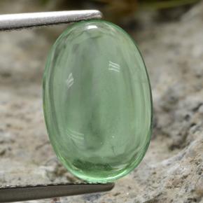 Light Green Fluorite Gem - 3.9ct Oval Cabochon (ID: 475845)