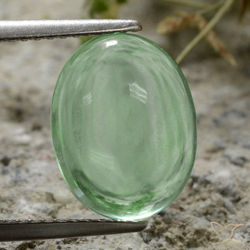 4.50ct Natural Light Green Fluorite, Oval, Transparent