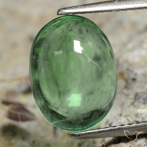 5.16ct Natural Light Green Fluorite, Oval, Transparent