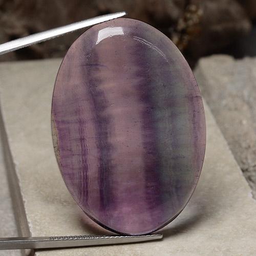 Multicolor Fluorite Gem - 59.9ct Oval Cabochon (ID: 486397)