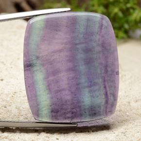 Multicolor Fluorite Gem - 46.3ct Cushion Cabochon (ID: 486403)
